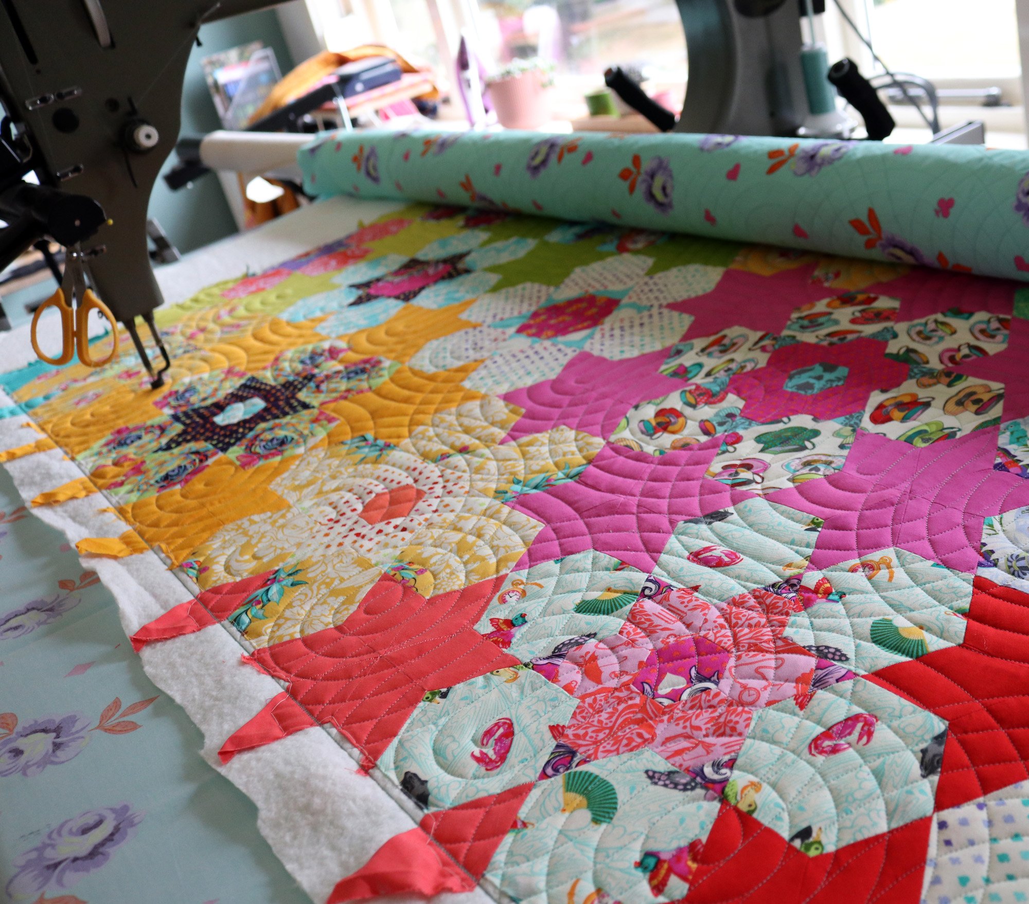 in the Quilting Studio, no. 36 — Stitched in Color